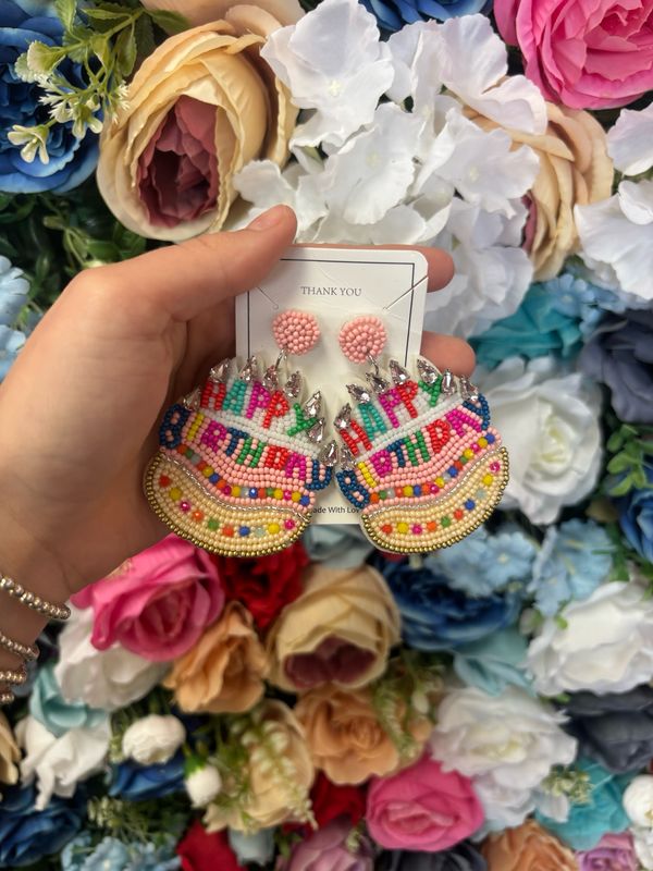Happy B-day Earrings
