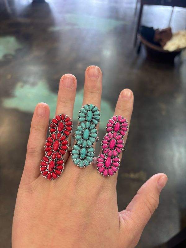 Gem Long Ring