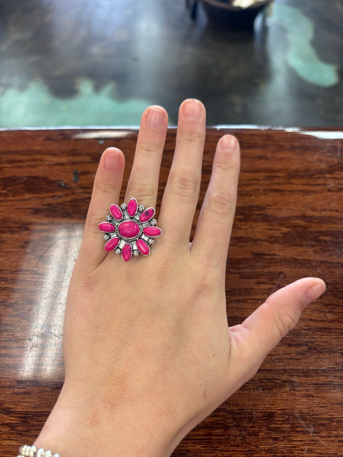 Flower Pink Ring