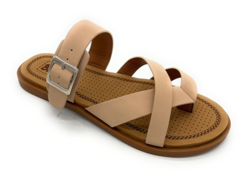 Beige Strap Sandals 