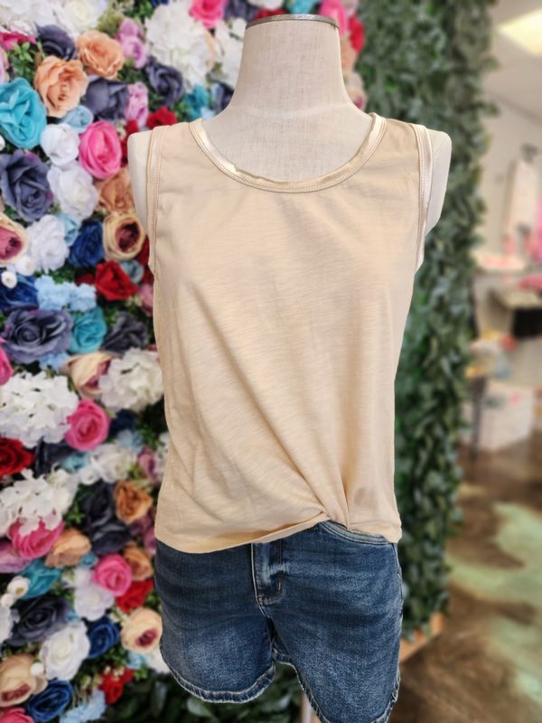 Satin Trimmed Tank
