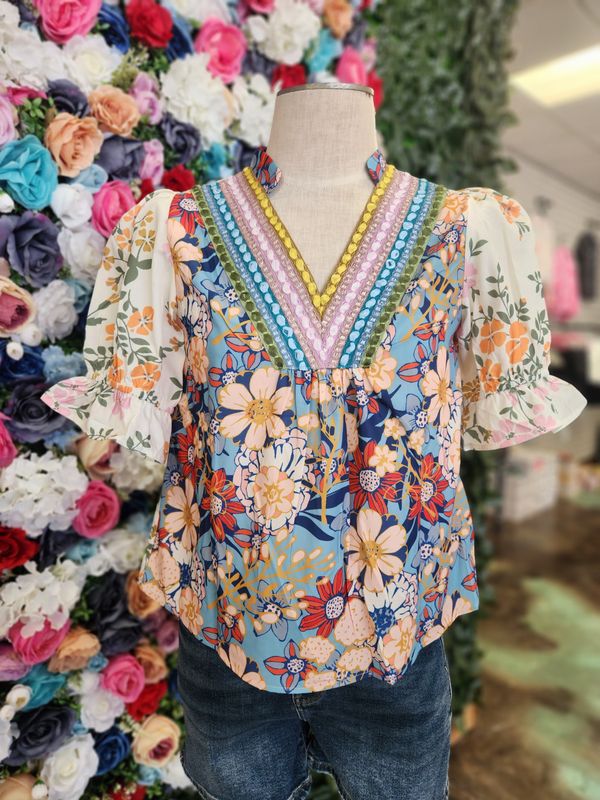 Boho Flower Top