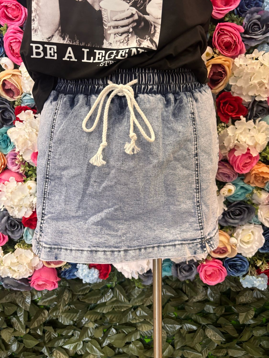 Denim Skort