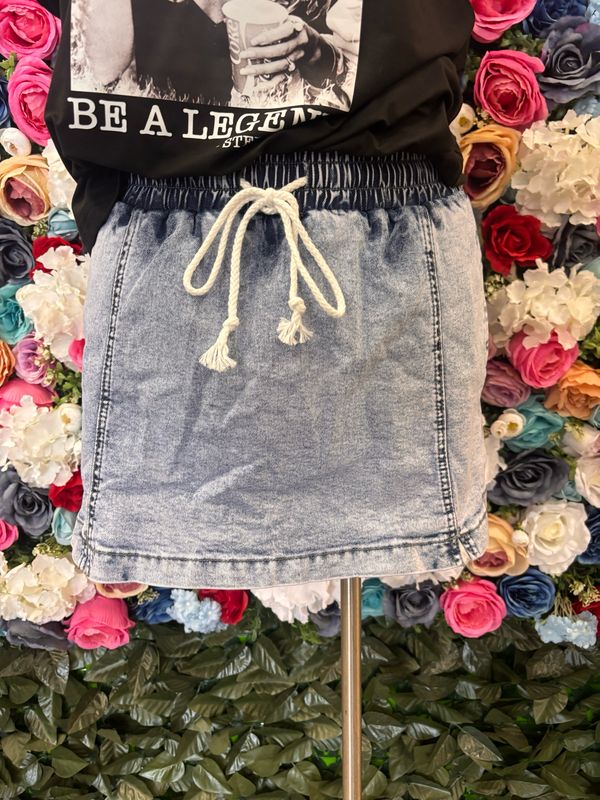 Denim Skort