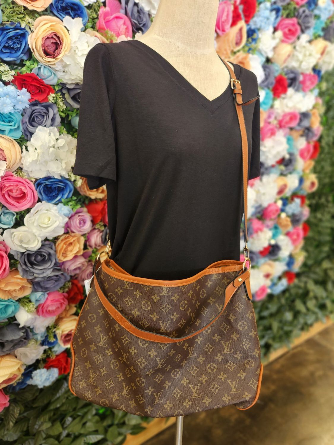 LV Inspired Brown Tote