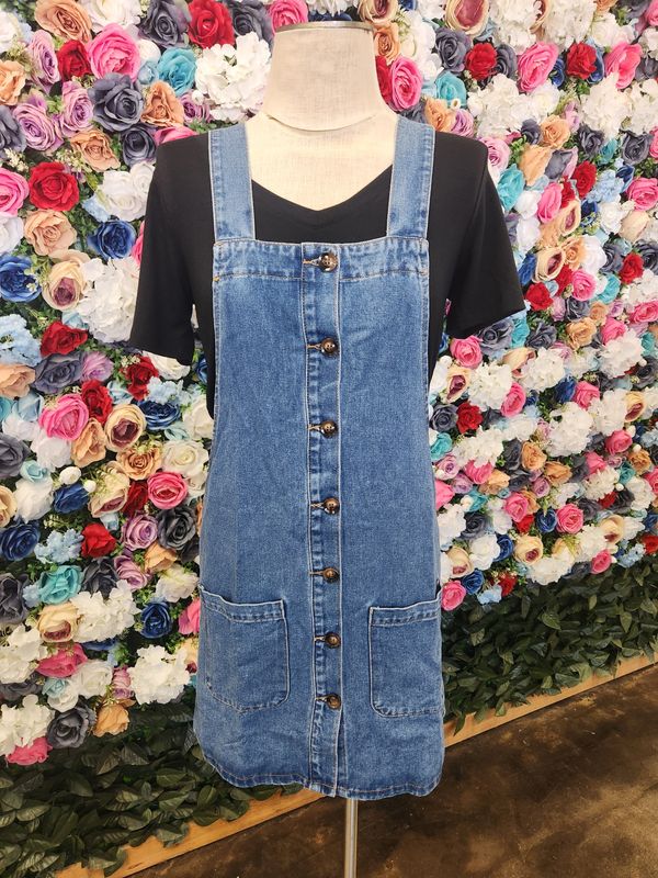 Denim Overall Dress