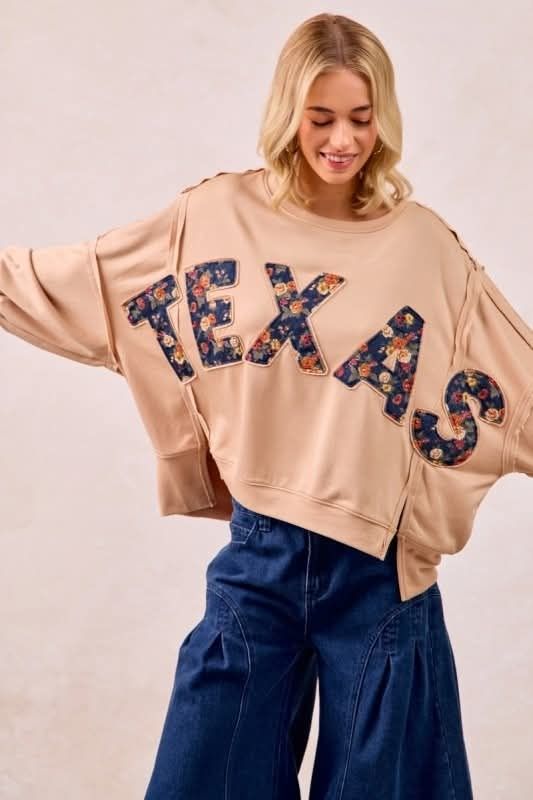 Floral Texas Crewneck