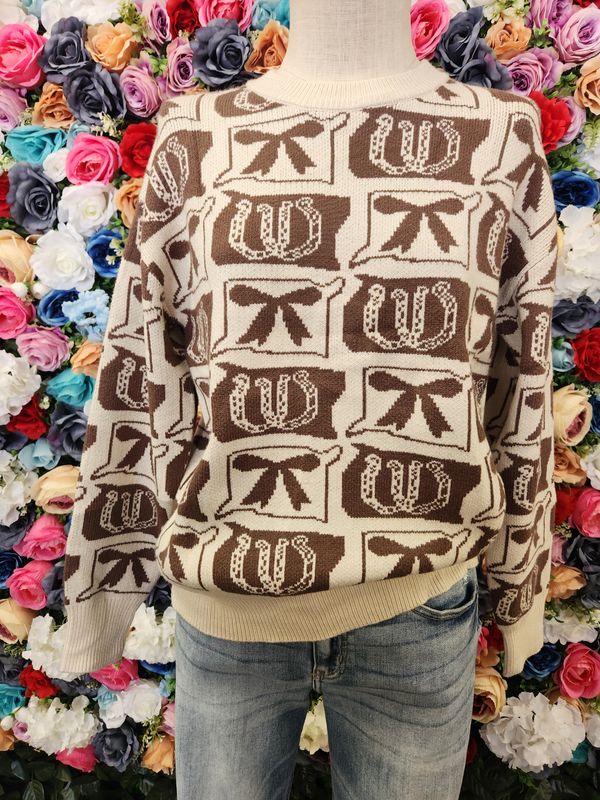 Bow/Horseshoe Sweater