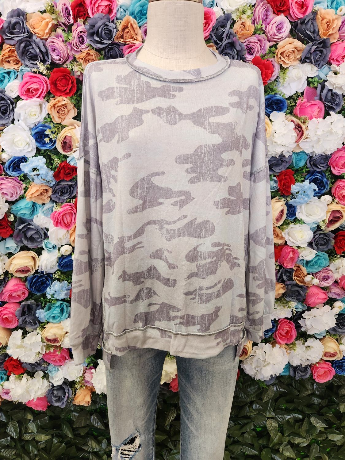 Exposed Seam Camo Shirt