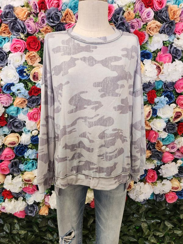 Exposed Seam Camo Shirt