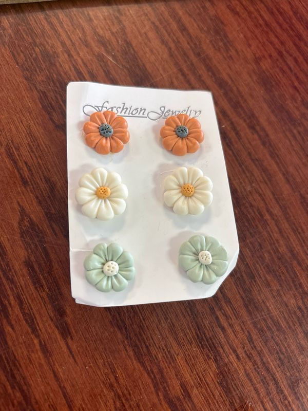 Fall Floral Pack of Earrings 