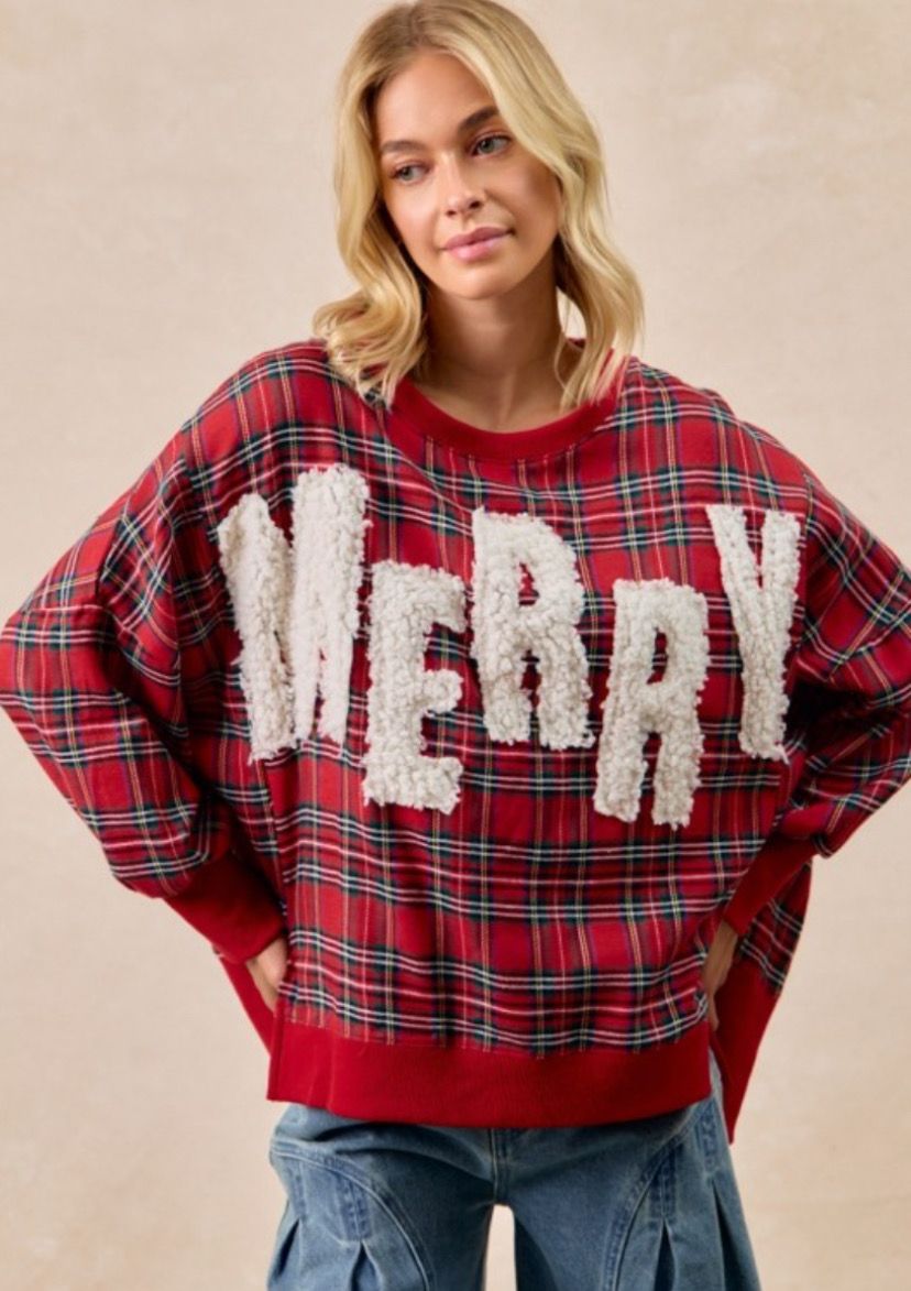 Merry Christmas Plaid Shirt 
