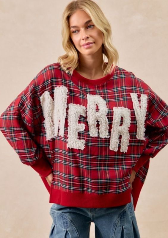 Merry Christmas Plaid Shirt 