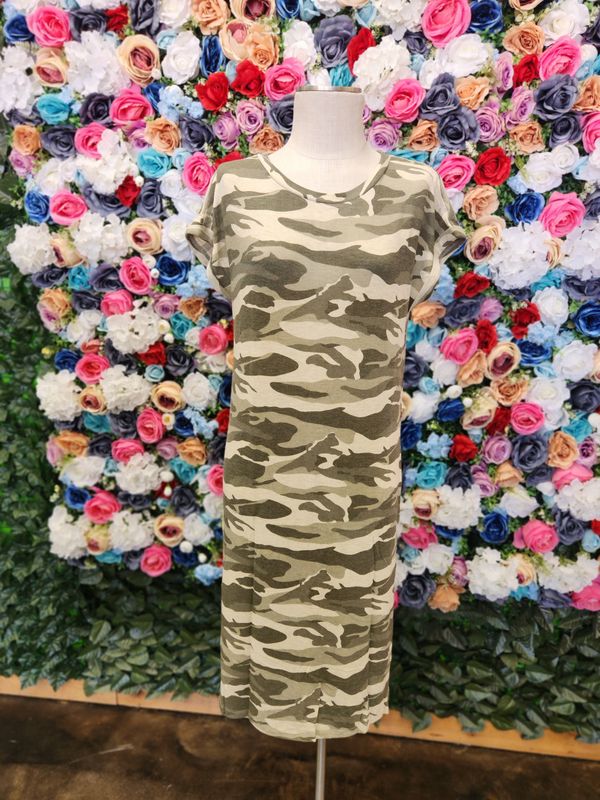 Camo T-Shirt Dress