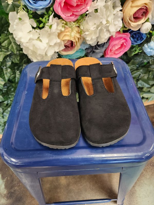 Cork Bottom Slide-On Mule