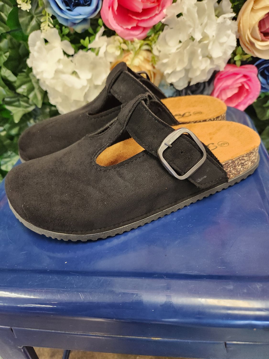 Cork Bottom Slide-On Mule