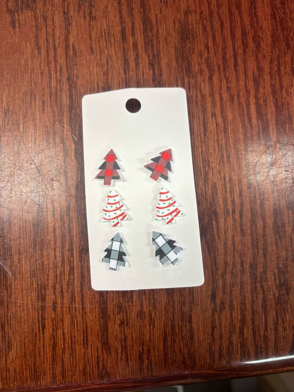 Pack of XMAS Tree Earrings 