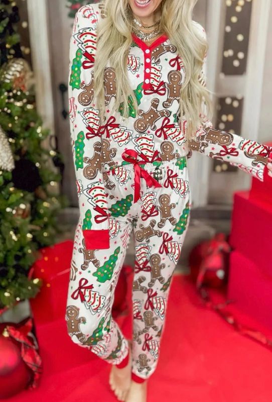 Gingerbread man pj set
