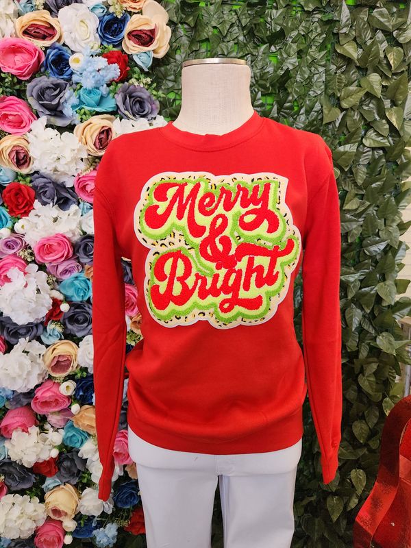 Merry&amp;Bright Leopard Sweatshirt