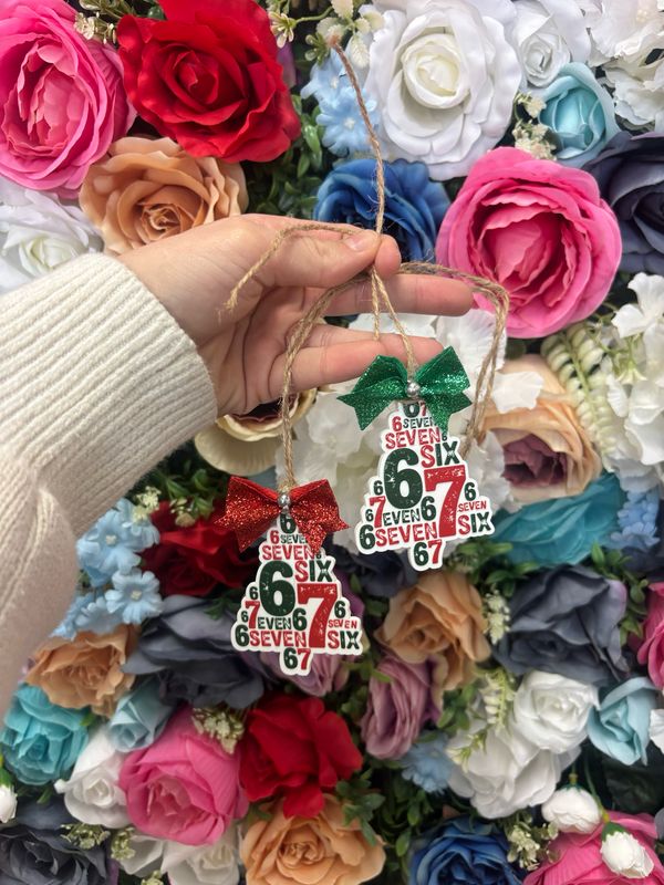 67 Christmas Bow Ornament 