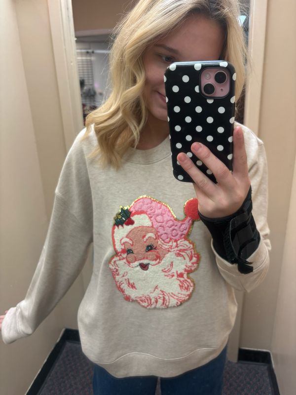 Mistletoe Santa Sweatshirt