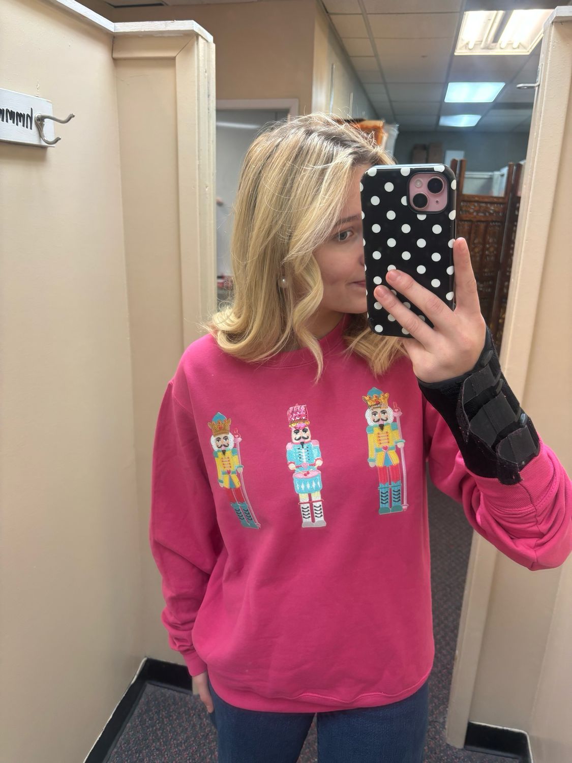 Pink Nutcracker Crewneck