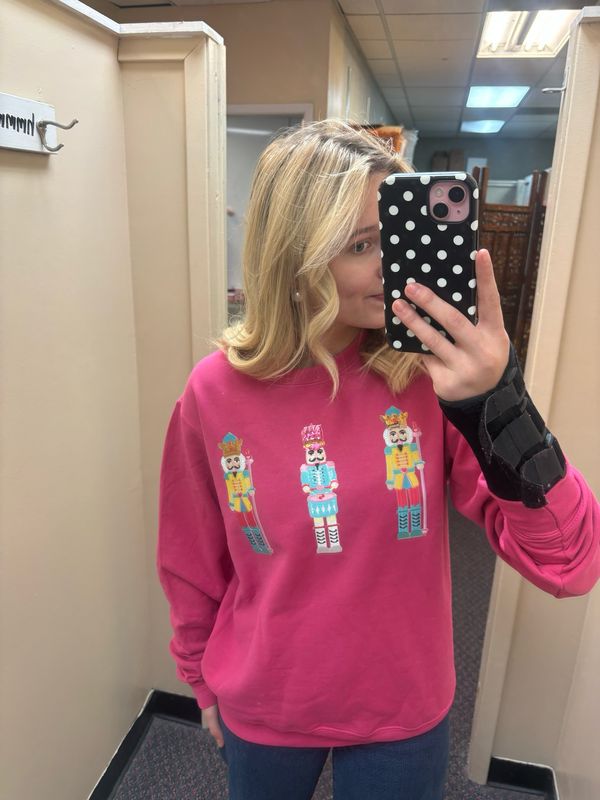 Pink Nutcracker Crewneck