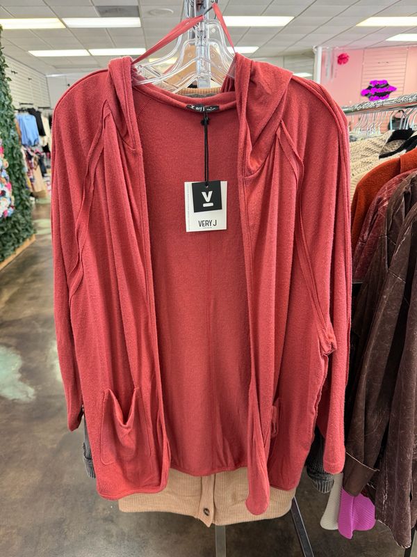 Oversized Brick Cardigan.