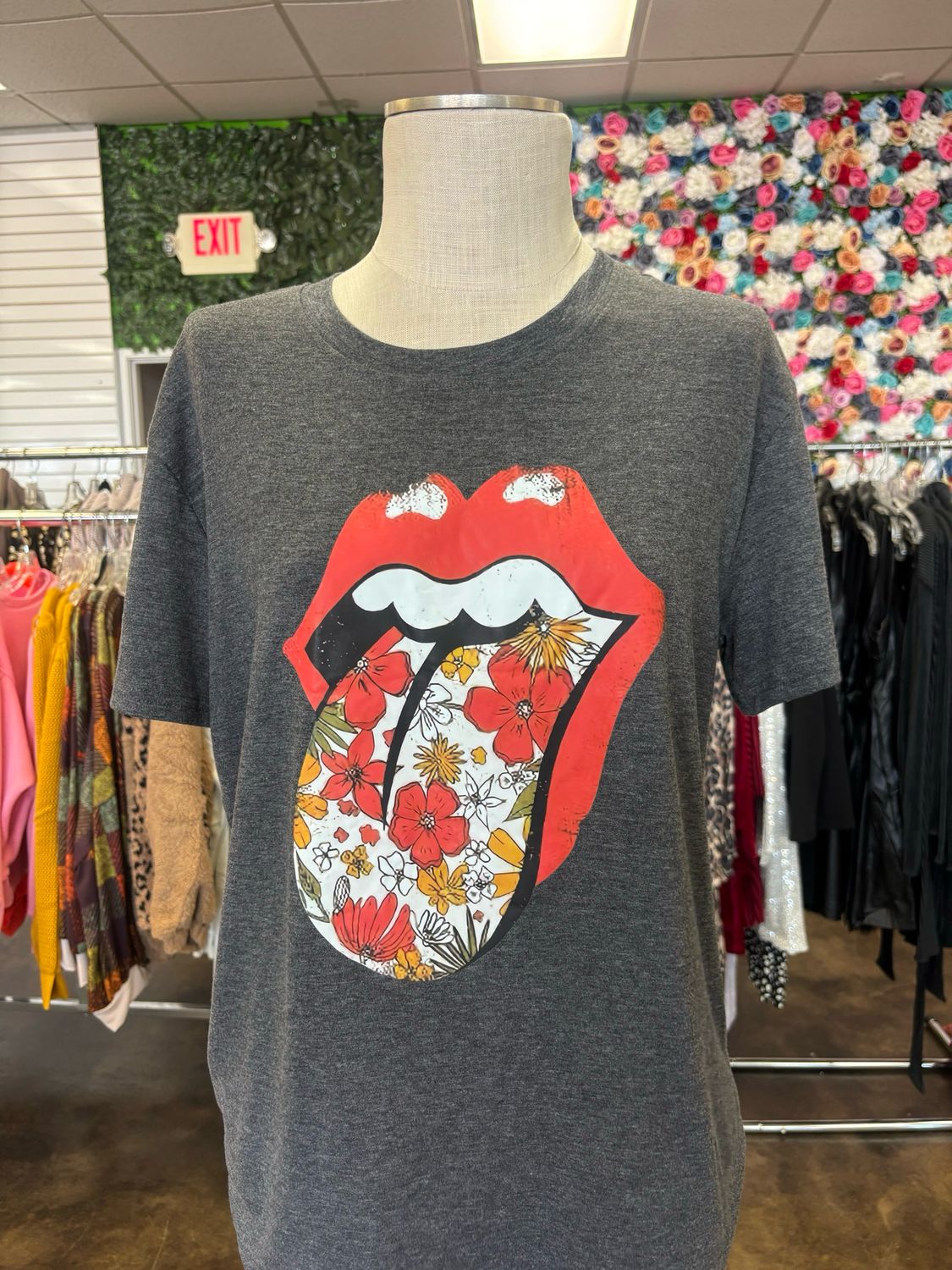 Floral Tongue Tee