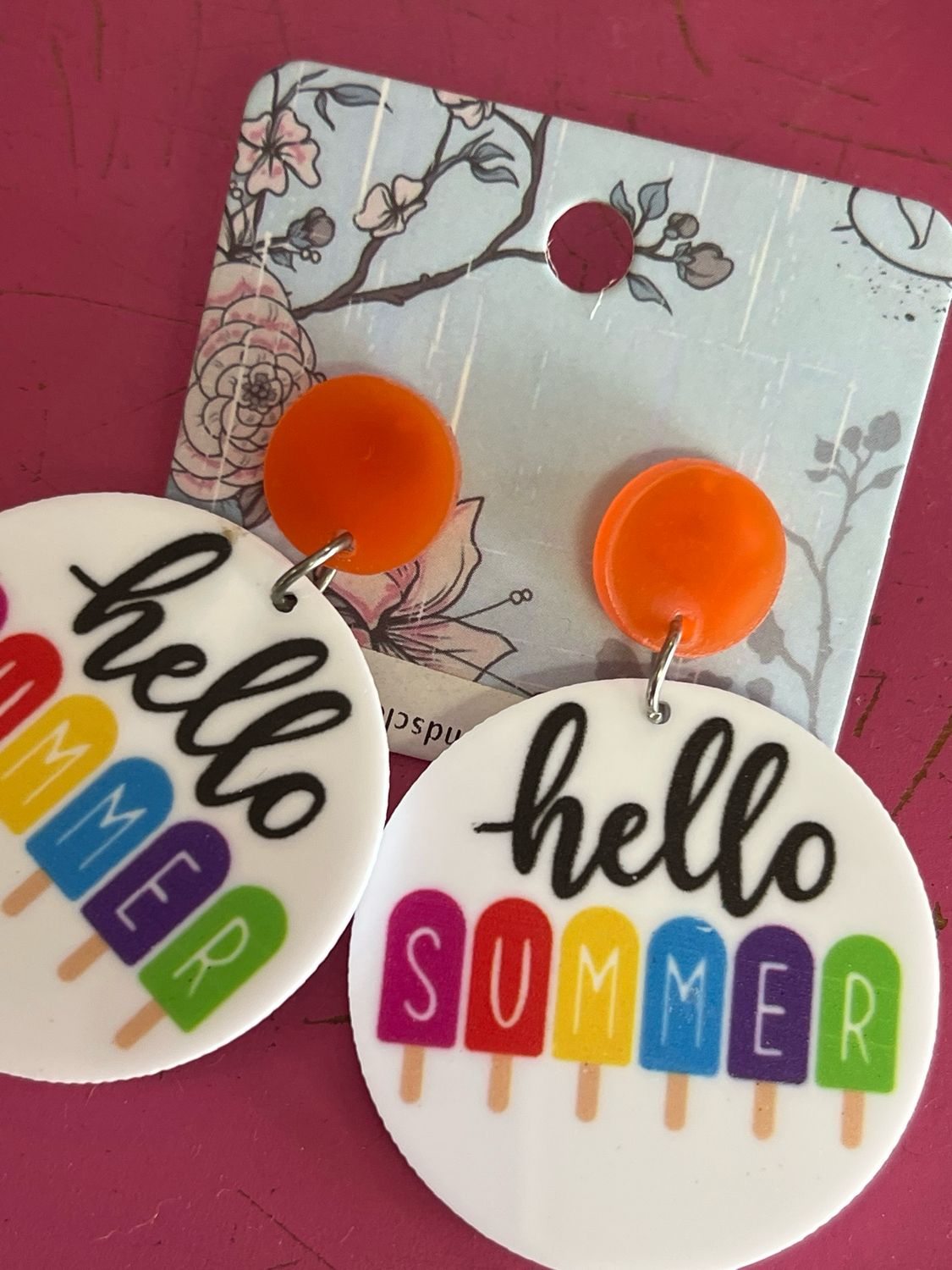 hello summer earrings