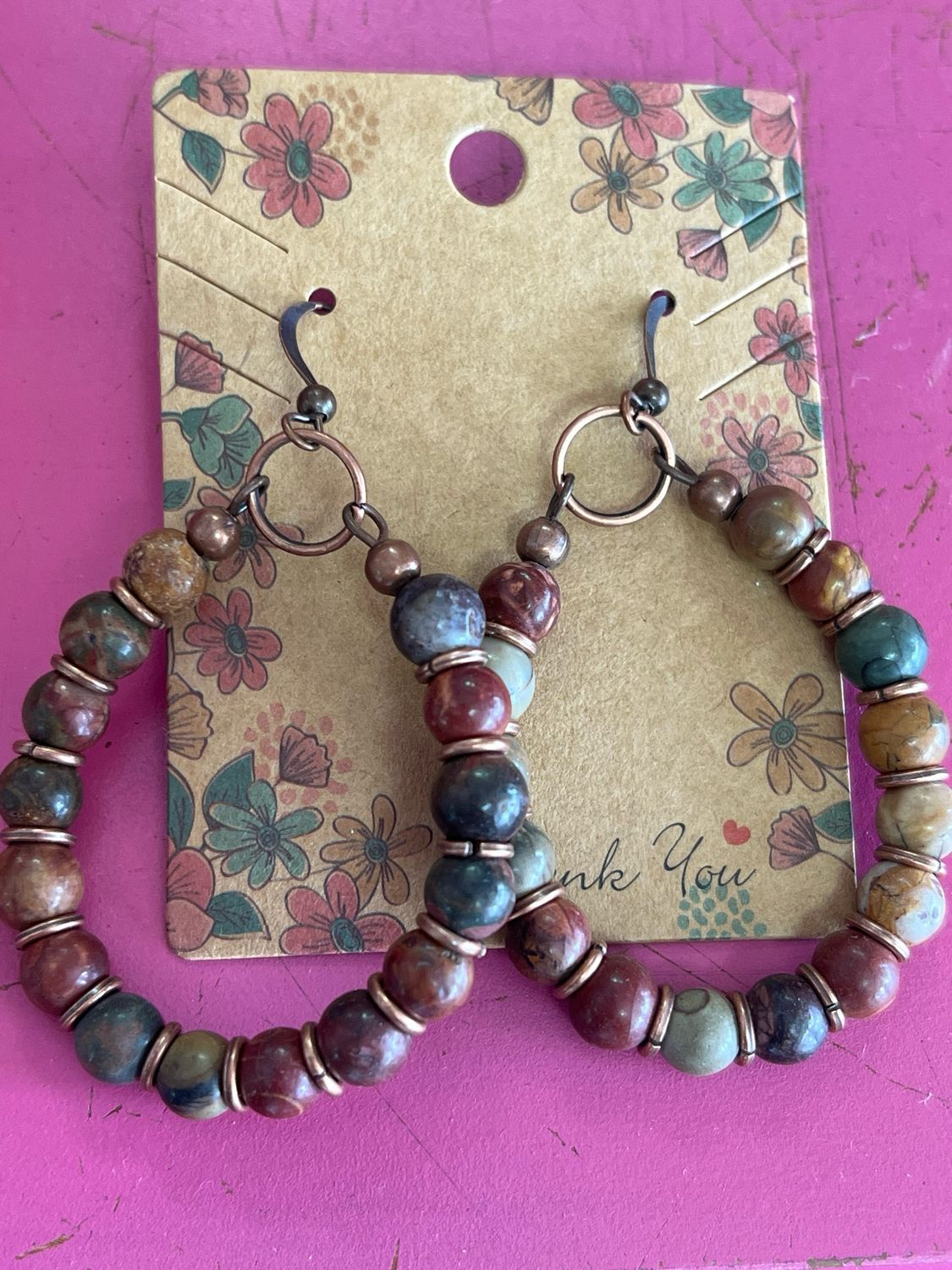 copper hoop earrings