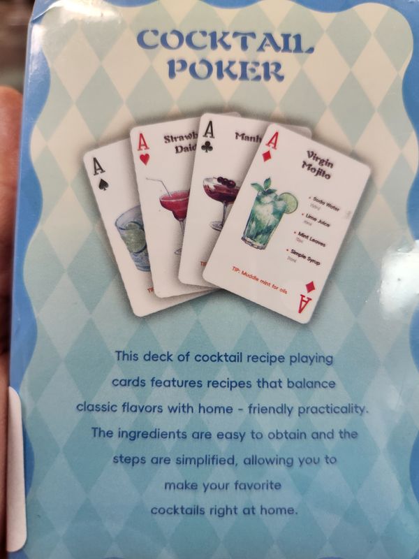 Cocktail Poker Cards