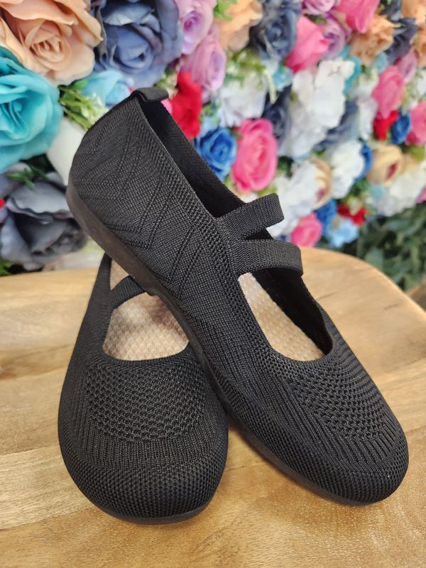 Mary Jane  Fabric Flats 
