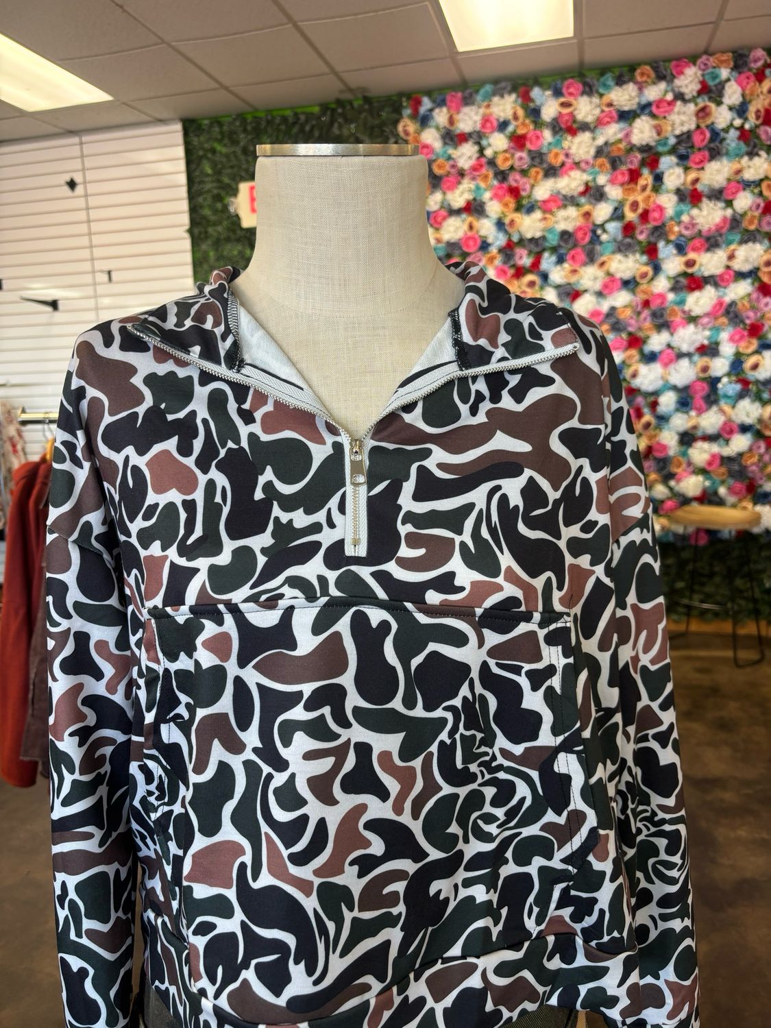 Camo Quarter Zip