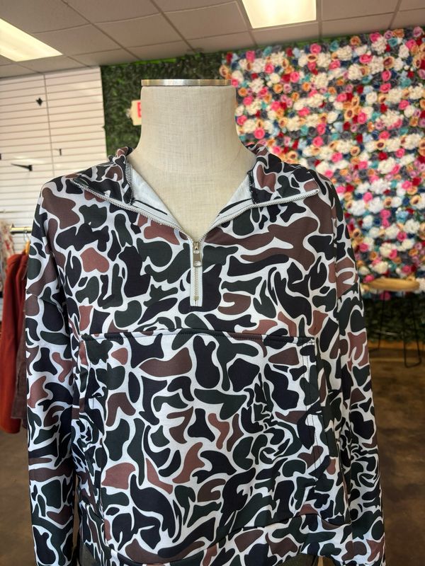 Camo Quarter Zip