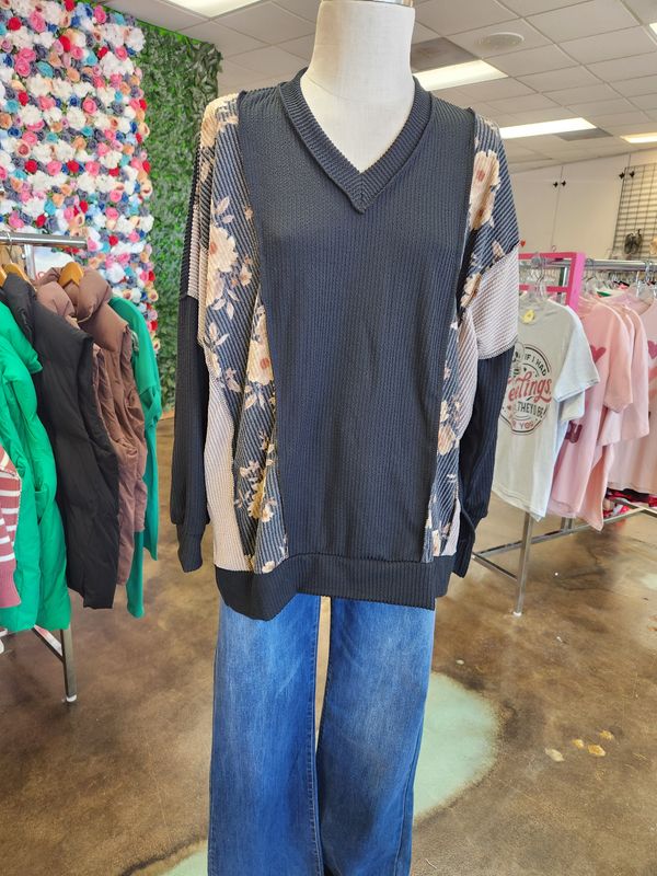 PatchWork Ribbed Shirt 