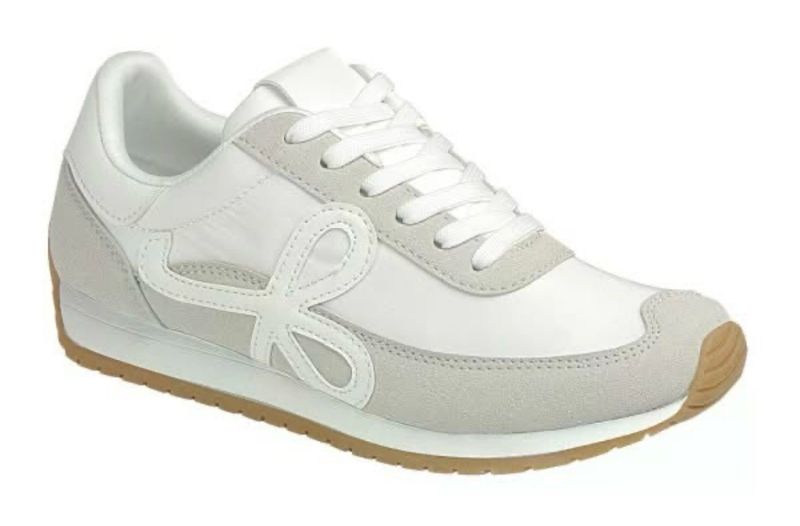 White bow sneakers