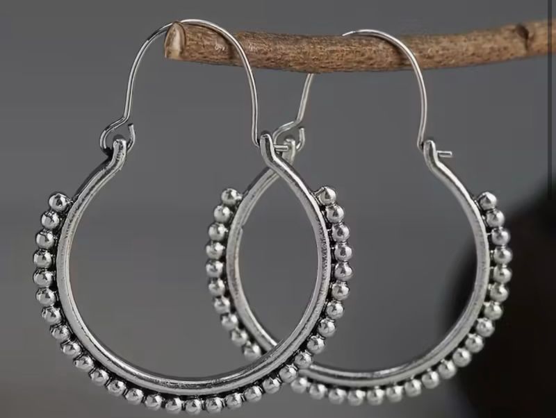 silver hook earrings