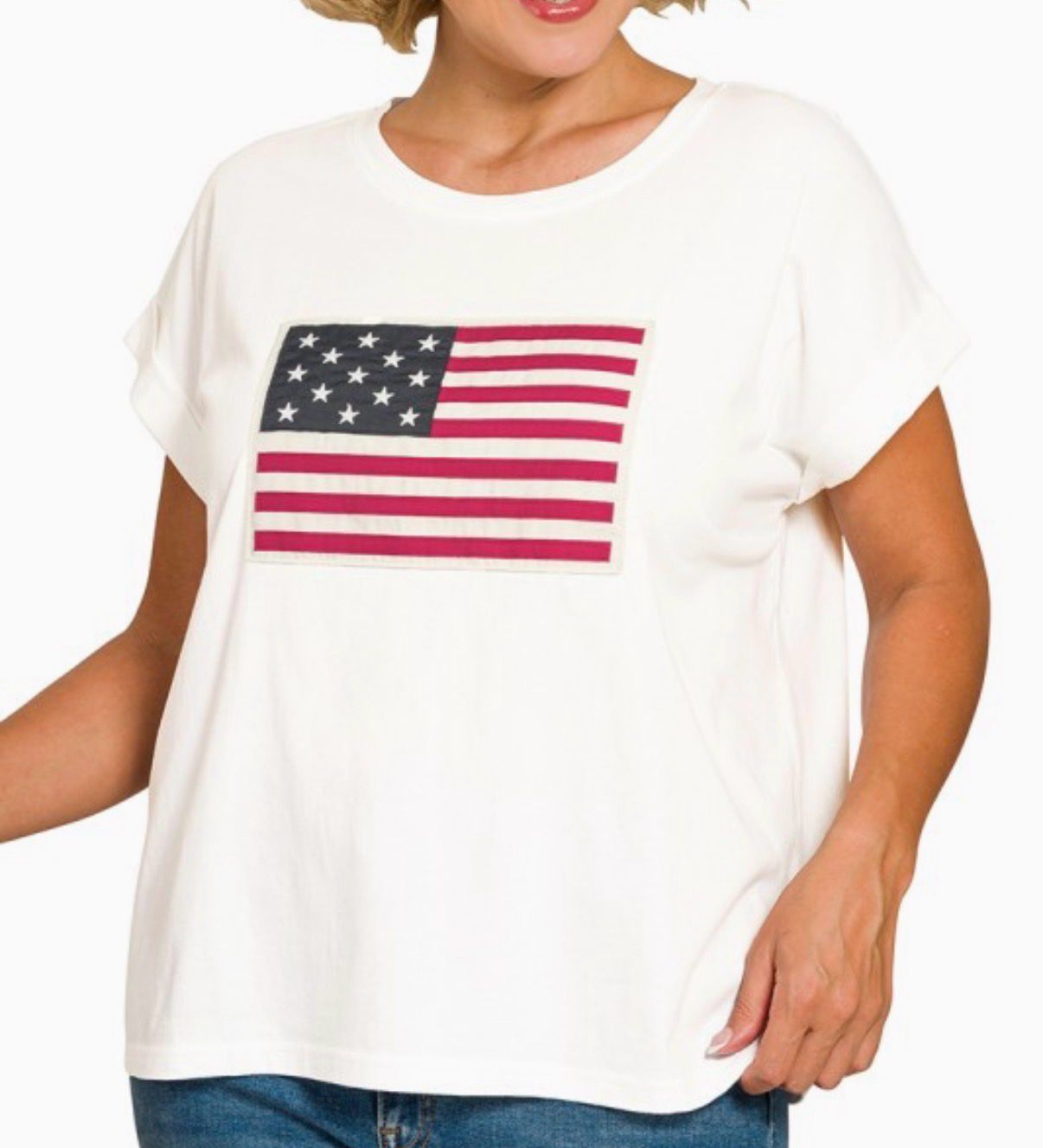 White USA flag top
