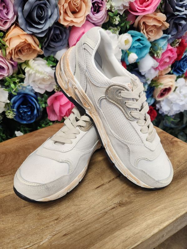 Cream Sneakers (leather uppers) 