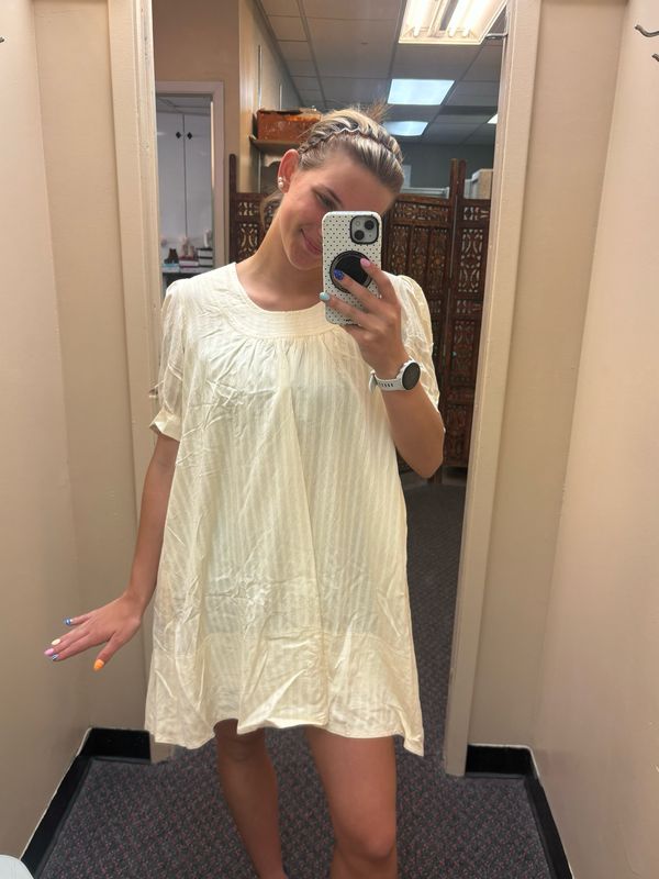 Cream Baby Doll Dress