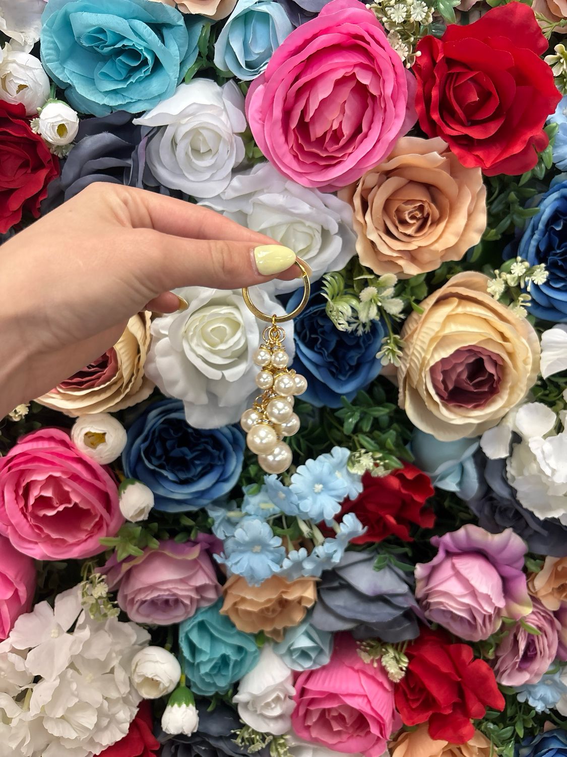 Pearl Charm Keychain