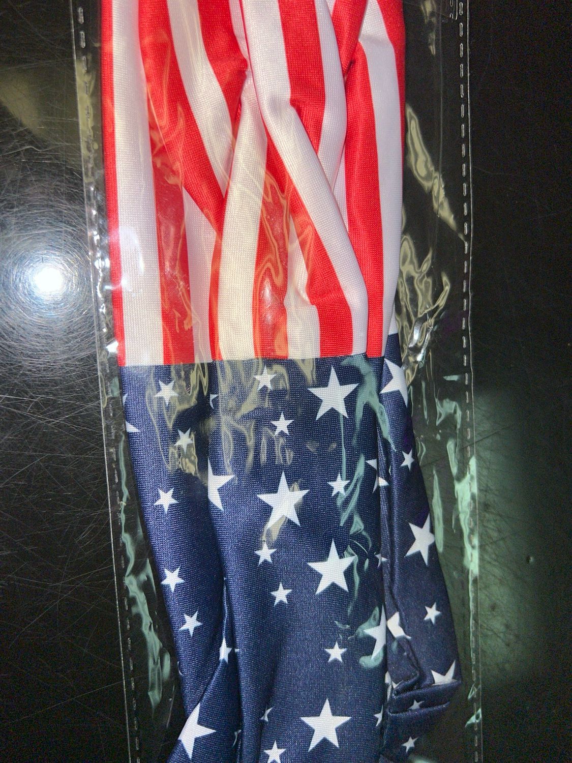 Flag knit headband