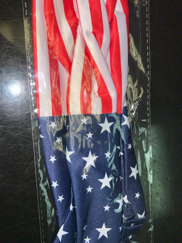 Flag knit headband