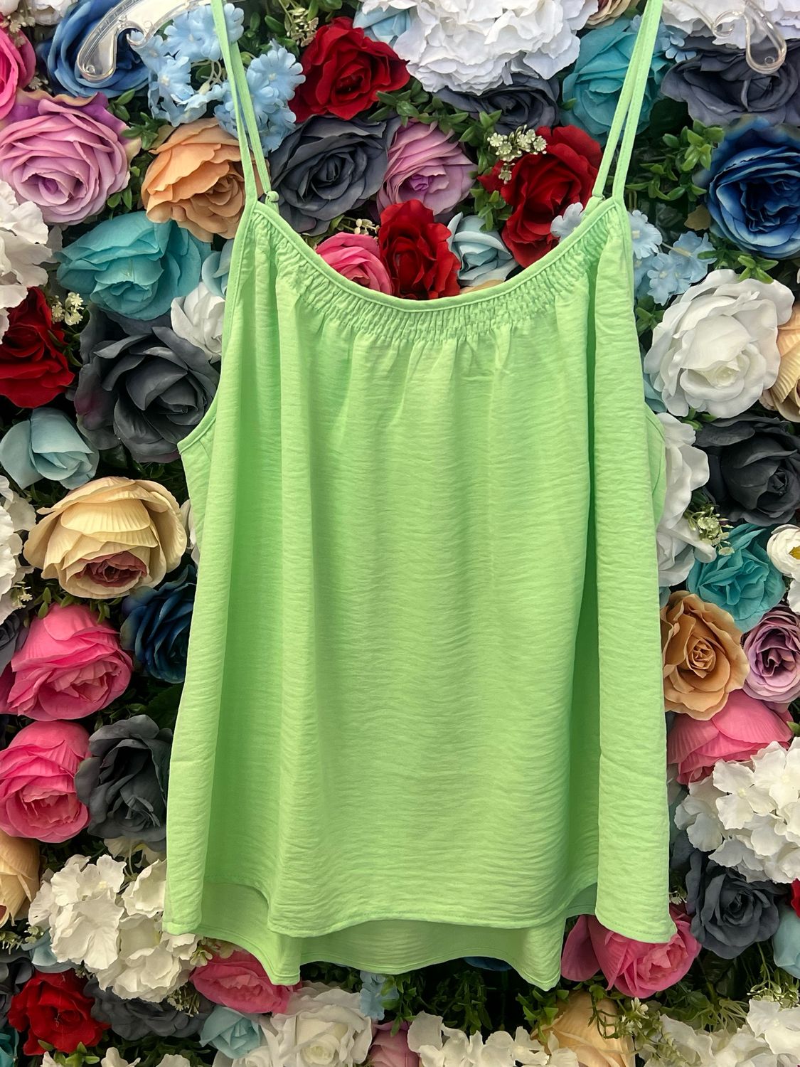 Smocked Lime Green Cami