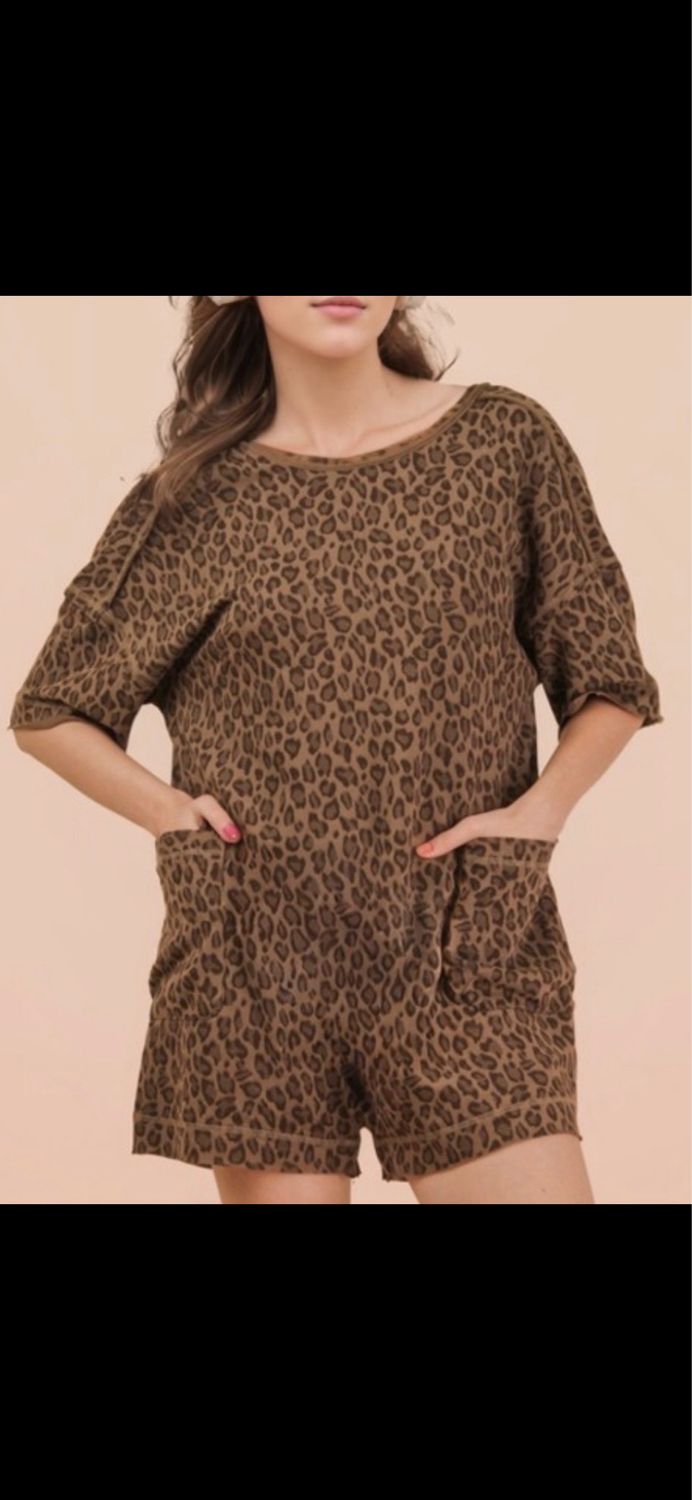 Leopard Comfy Romper 