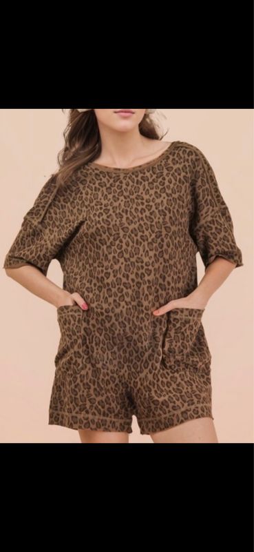 Leopard Comfy Romper 