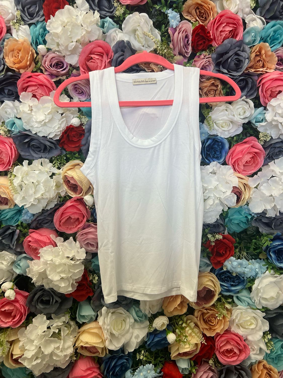 White tank top