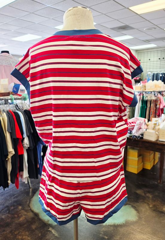 Americana Striped Lounge Set