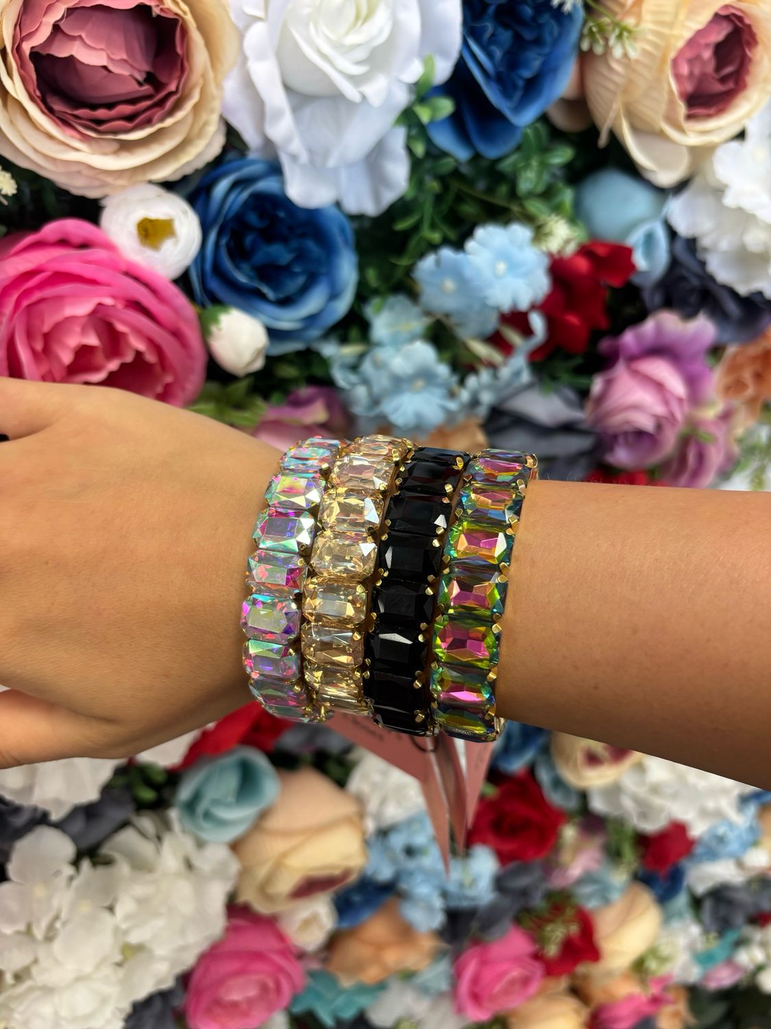 Gold Gem Bracelets 